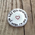 thumbnail image 1 of Monedas de bolsillo personalizadas de acero inoxidable, monedas de la fortuna para la toma de decisiones, grabadas para amantes y amigos., 1 of 2