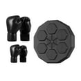 thumbnail image 1 of S SERENABLE Machine de Boxe Musicale Exercice Entraînement de Boxe Intérieur Musique Boxe Cible Murale Noir Adulte Noir, 1 of 9