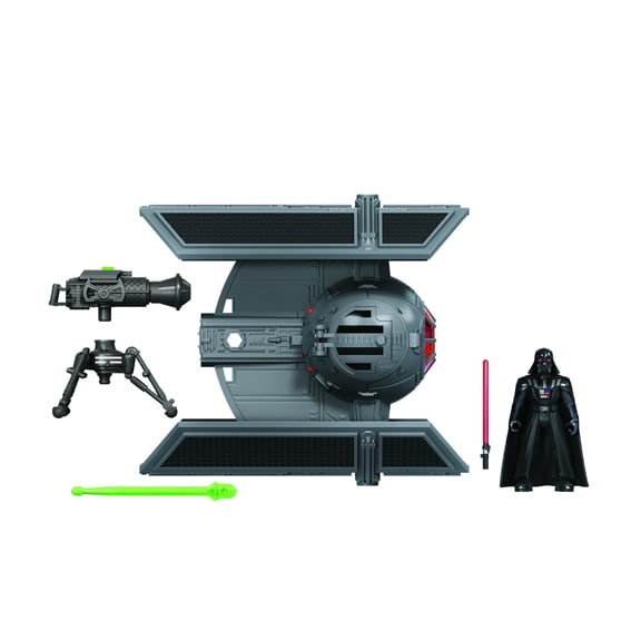Star Wars: Mission Fleet Darth Vader TIE Advanced Toy Action Figure for Boys and Girls (9”)