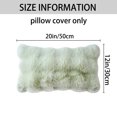 thumbnail image 6 of REGALWOVEN 1 Pc Faux Fur Cozy Decorative Throw Pillow Case Luxury Soft Modern Plush Pillowcase Light Green 18" x 18", 6 of 6