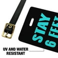 thumbnail image 4 of Stay 6 Feet Away Luggage ID Tags Suitcase Carry-On Cards - Set of 2, 4 of 6