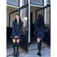 thumbnail image 3 of Traje de estilo preppy, chaqueta de traje de mujer, falda plisada de cintura alta de otoño, traje de dos piezas, 3 of 5