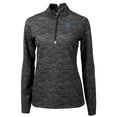thumbnail image 2 of Women's Cutter & Buck Black Boise State Broncos Traverse Camo Quarter-Zip Pullover Top, 2 of 3