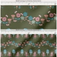 thumbnail image 2 of Soimoi Cotton Cambric Fabric Floral,Tree & Owl Kids Print Fabric by Yard 56 Inch Wide, 2 of 7
