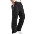thumbnail image 2 of Awdenio Mens Pants Casual Baggy Loose Fit Lightweight Water Resistant Pants With Multi Zipper Pockets, 2 of 7