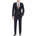 thumbnail image 5 of Nicoletti Men's Suit Two Button 2 Piece Working Buttonholes Jacket Modern Fit Navy, 5 of 5
