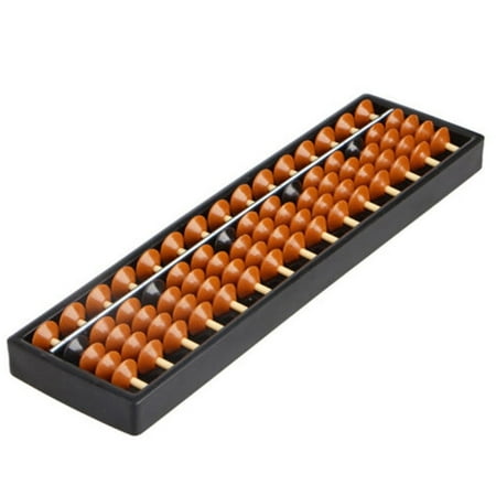 XUFLVPSEF Abacus for Adults & Kids - 11-inch Japanese 5 Beads 15 Rod Math Learning Tool - Portable Calculating Device for Beginners & Professional