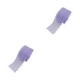 thumbnail image 4 of Bearachild Hermosos diseños con cinta de encaje blanco: tela multifuncional y ampliamente utilizada que se siente cómoda violeta claro morado claro 2Conjunto, 4 of 6