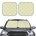 thumbnail image 2 of Haiem Rabbit With Tie Car Windshield Sun Shade (2 Pieces) Foldable Windshield Sun Shade Car Accessories for Truck SUV Pickup-Small, 2 of 7