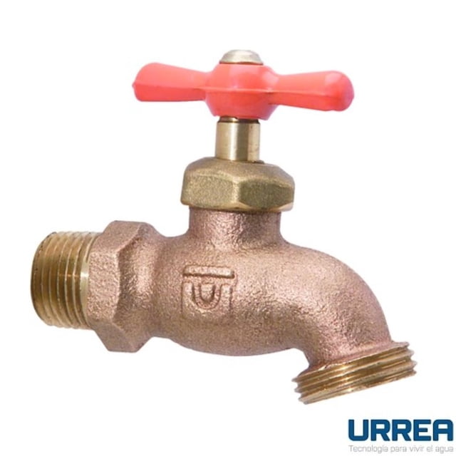 Llave de Nariz Semi Comp Bronce de 1/2 Fluye Urrea 19N.13