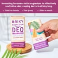 thumbnail image 2 of BRIXY Magnesium Deodorant, Odor Control With Ceramide & Niacinamide For Skin Health, Aluminum Free, Baking Soda Free, EWG VERIFIED, Sensitive Skin Deodorant, Vegan, Plastic Free, Light Scent, 2 of 8