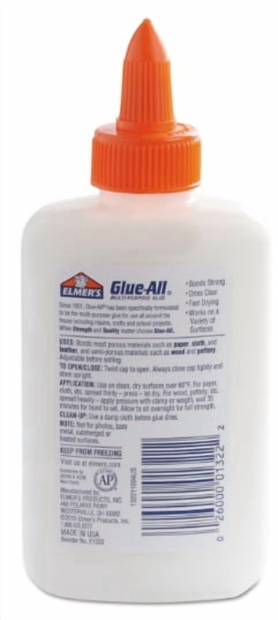 Elmer's Glue-All Multi-Purpose Liquid Glue, Extra Strong 4 fl oz Bottle (Pack of 32)