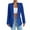 Blue, variant on Ashirexll Blazers for Women Solid Color Slim Lapel Small Suit Cardigan Jacket Womens Blazers Dressy Casual Khaki M