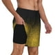 thumbnail image 2 of Balery Gold Glitter Gradient Bañador para hombre, shorts de playa de secado rápido con entrepierna y forro de compresión-XX-Large, 2 of 6