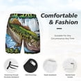 thumbnail image 3 of Uemuo i like big Bass & i cannot lie Pattern Mens Swim Trunks Quick Dry Board Shorts with Mesh Lining, Stretch Beach Shorts Quick Dry No-Chafing Board Shorts-Large, 3 of 6