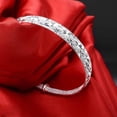 thumbnail image 3 of RO Pulseras de brazalete para mujer, pulsera de brazalete tallada con estrella de moda, regalo de joyería de compromiso de boda Electrónica, 3 of 5