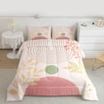 thumbnail image 2 of Homewish Geometric Stripes Circle 3-Piece Full Size Comforter Sets for Female Men Teens,Vintage Aesthetic Bedding Comforter Set,Botanical Plants Leaves Lightweight Bedding Sets,Breathable Home Decor, 2 of 8