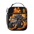thumbnail image 2 of Monster Truck Lunch Bag 10 Inch Portable Hand Held Insulated Lunch Bag Suitable for Daily Travel, 2 of 5