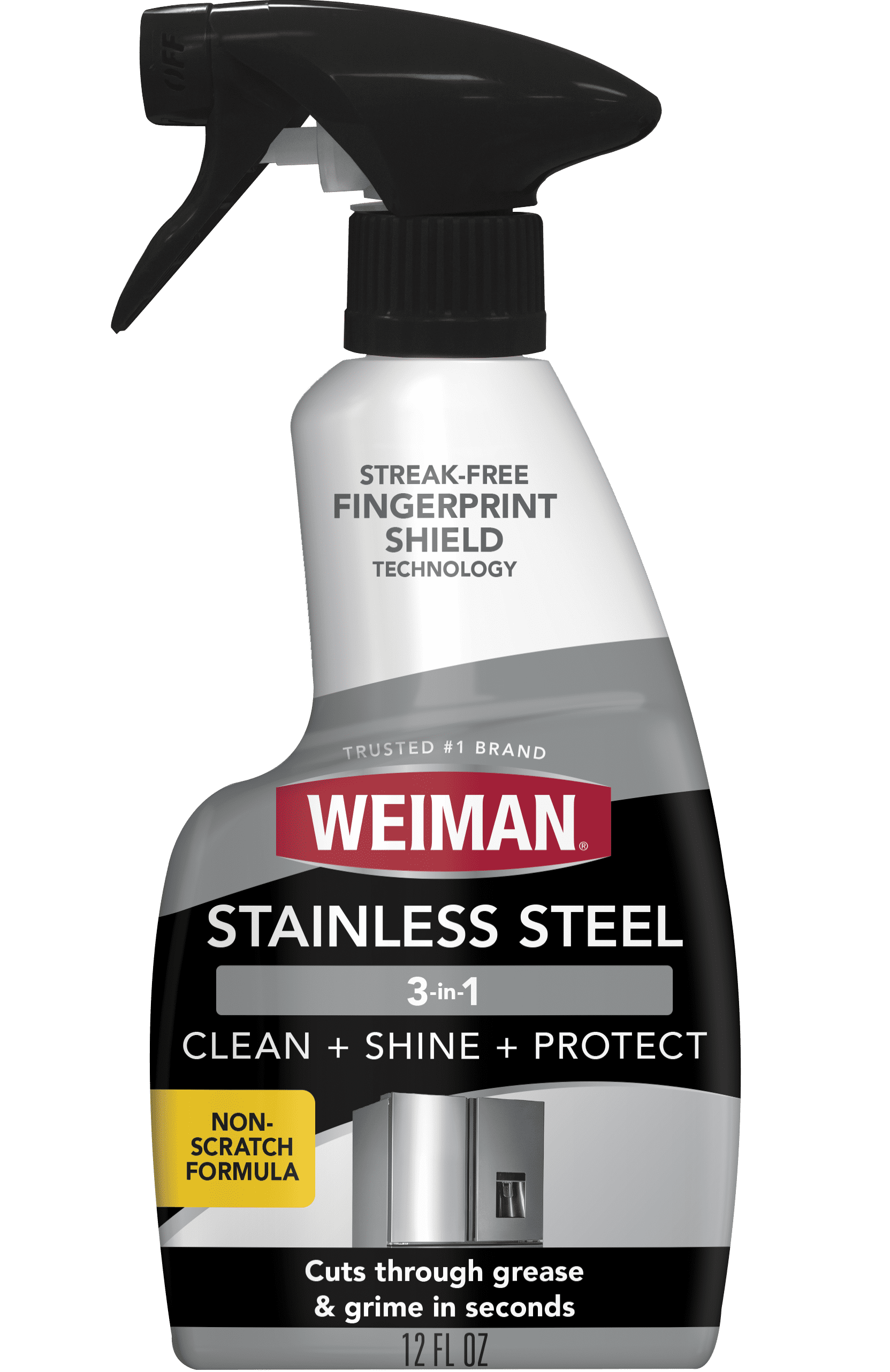 (6 pack) Weiman Stainless Steel Cleaner & Polish Trigger Spray, 12 fl oz