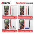 thumbnail image 3 of 2000 Counts DC AC Voltage Tester Handheld NCV Digital Multímetro Herramientas (Negro), 3 of 9