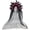 Wine Red, variant on Slccxzc Gothic Zombie Bride Veil Headband Flower Skull Black Tulle Headpiece for Halloween
