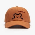 thumbnail image 3 of Cute Embroidered Bear Baseball Cap-Adjustable Structured Dad Hat&Mom Cap, Soft Lightweight Casual Hat, Men&Women, 3 of 4