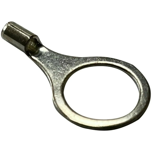 (100) Non-Insulated 16-14 AWG Gauge Ring Connector 1/2" Stud Electrical Wire Terminal - USA