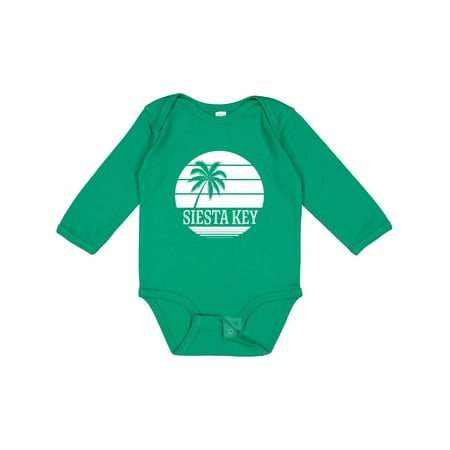 

Inktastic Siesta Key Florida Beach Trip Gift Baby Boy or Baby Girl Long Sleeve Bodysuit