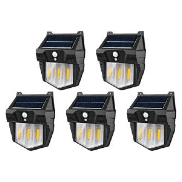 Lámpara de pared solar para jardín al aire libre, luz de tungsteno impermeable por inducción (9LED)