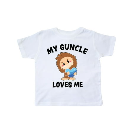 

Inktastic Cute Bigfoot My Guncle Loves Me Gift Toddler Boy Girl T-Shirt