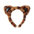 thumbnail image 4 of Claire's Classic Faux Fur Cat Dress Up Set with Leopard Tail, Wrist Cuffs and Headband, Black Glitter, 4-Pieces, 4 of 4