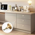 thumbnail image 5 of Yayeee 4 Pack Cabinet Knobs with Screws Round Zinc Drawer Pulls for Kitchen, Beige Watercolor Seashells, 5 of 9