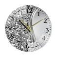thumbnail image 2 of Reloj de Pared Artístico Moderno Redondo Silencioso Decorativo en Vidrio Templado con Diseño Creativo para Dormitorio Sala de Estar Cocina Oficina Estudio Adecuado para Regalo Estilo A, 2 of 8
