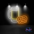 thumbnail image 5 of Shinelab Beer Stein and Pretzel Neon Sign, Oktoberfest Beer Pretzel Led Sign, German Pretzel Bar Wall Art Decor 595, 5 of 5