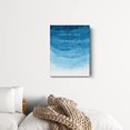thumbnail image 3 of Bible Verse Canvas Print Decor Mightier Than the Waves Psalm 93:4 Wall Painting Posters Blue Artwork 12”X15”Home Office Decoration (Framed), 3 of 6