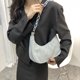 thumbnail image 2 of Sywqhk Retro Mujer Corduroy Color Sólido Axila Bolsa Cadena Hobos Bolsos (Gris) Sywqhk Para estrenar, 2 of 9
