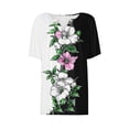 thumbnail image 5 of 2026 Summer Tops for Women V Neck Short Sleeve Vintage Floral Print Blouses Loose Fit Spring Lounge Shirts Going Out Tops Business Dressy Casual Outfits Airport Travel Vacation Outfits, 5 of 6