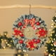 thumbnail image 1 of Ireezec Christmas Wreath with Bow Golden Balls Pinecones, Holiday Floral Door Hanging Decor for Indoor Outdoor Wall Window Decoration, Festive Seasonal Home Accent, 1 of 6