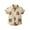 Beige, variant on Lopecy-Sta Boys Classic Woven Button-Down Shirt, Summer Short-Sleeve Hawaiian Shirt Crew Neck Shirt for Kids 2 Years