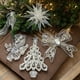 thumbnail image 4 of Colgantes de ángel de copo de nieve acrílico transparente para árbol de Navidad, adornos colgantes de cristal 2024, decoraciones para el hogar, regalo de Año Nuevo 2025, 4 of 5