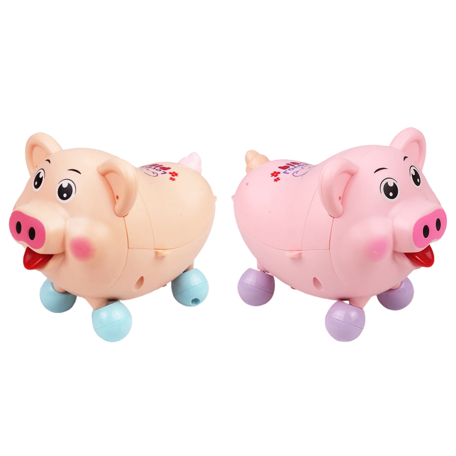 Temacd Crawling Pig Toy Fun Wearresistant Plastic Voiceactivated Induction Pig Toy for Kids