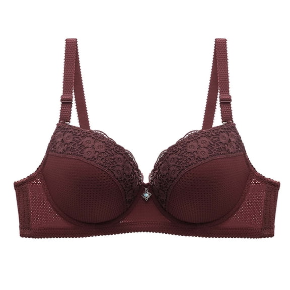 Gytharion Lace Wireless Bras Full Coverage Comfort Solid Bras for Women Everyday No Underwire Bras