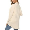 thumbnail image 2 of Argulvti Women Cardigan Solid Color Long Sleeve Knitwear with Pockets, 2 of 6