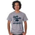 thumbnail image 4 of South Dakota You've Heard Pun Bison Plus Size Crewneck Graphic Tee Shirt Brisco Brands 3X, 4 of 5