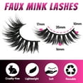 thumbnail image 2 of Lashes 10 Pairs Natural Fluffy False Eyelashes Soft Wispy Lashes 3D Faux Mink Lashes Pack (V07), 2 of 15