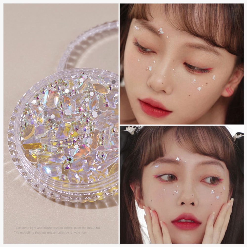 Exquisite Colorful Diamonds Y2k Style Stickers Self Adhesive Crystal  Diamond DIY Kpop Eyes Face Body Makeup Rhinestones YZL1 - AliExpress
