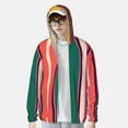thumbnail image 4 of Gaeub Vertical Stripes Men's and Women's UPF 50+ Long-Sleeved Sun Protection Clothing, Fishing Shirt Long Sleeve Zip - X-Large, 4 of 9