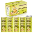 thumbnail image 4 of Essence Of Ginger Natural Honey Ginger Tea - 20 Packets - Instant Herbal Tea Bags Made With Real Pure Honey and Fresh Ginger Root - Caffeine Free, 4 of 7