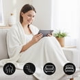 thumbnail image 3 of OldPAPA 50" x 60" Heated Blanket,Electric Blanket Throw,Double-Layer Flannel Heated Blanket with 4 Heating Settings,4 Hours Auto Off,5 Years Warranty,ETL Certified,Machine Washable, 3 of 8