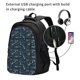 thumbnail image 2 of Fotbe Romantic Eiffel Tower Mochila con Estampado y Puerto USB para Hombre y Mujer, Mochila Antirrobo, Mochila de Viaje, Mochila Escolar, Mochila Universitaria, 2 of 7